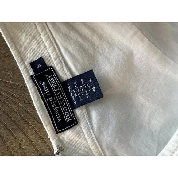 Vineyard Vines For Kentucky Derby White Textured Mini Dress Women’s size 6 - Picture 8 of 12